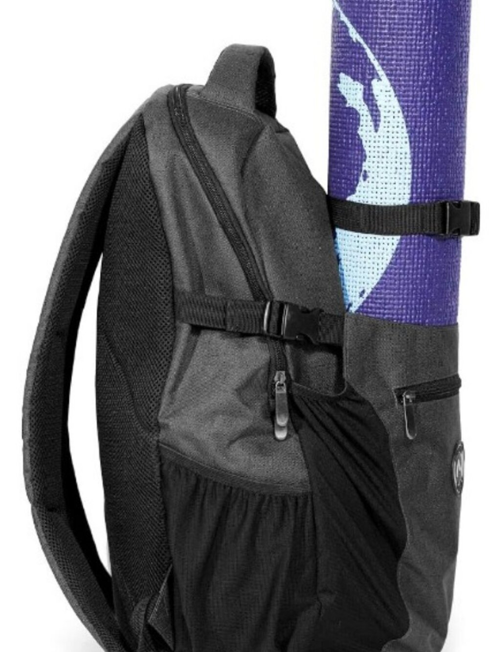 Yoga Multi Purpose Backpack with Front and Side Pockets - Picture 3 of 4